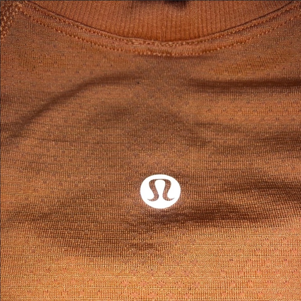 Orange Lululemon Swifty Tech Short Sleeve size 4